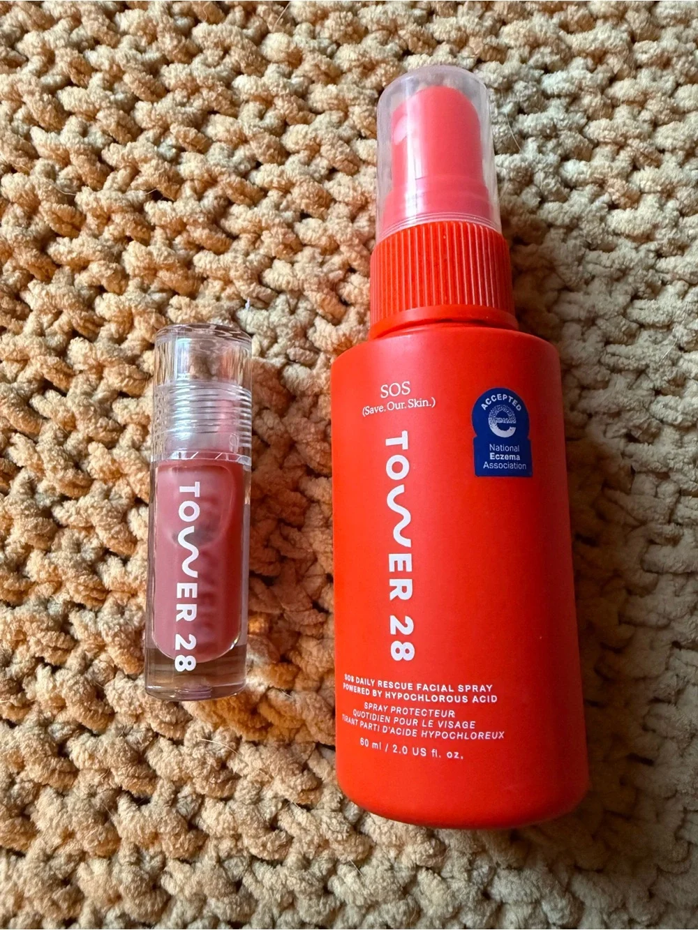 Tower 28 Lip Tint & SOS Facial Spray Duo - Pink